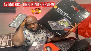 AVMATRIX VIDEO SWITCHER PVS0613U UNBOXING  REVIEW IN ENGLISH [upl. by Ellennod]