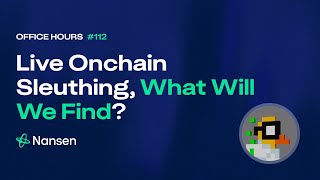 Live Onchain Research  Office Hours 112 [upl. by Eiuqnom]