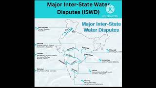 Major InterState Water Disputes ISWDmaps viral [upl. by Rondon]