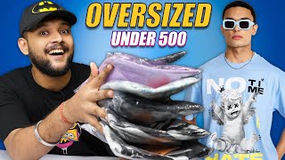 Best Stylish Oversized TShirts Under 500 for Men on SNAPDEAL  ONE CHANCE [upl. by Didier636]