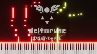 Lancers Theme  Deltarune Chapter 1  HARD Piano tutorial [upl. by Robbin788]