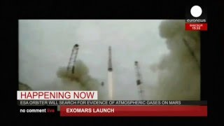 LIVE Exomars mission ESA spacecraft blasts off bound for mars Baikonur cosmodrome [upl. by Siekram]