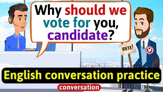 Practice English Conversation Interview with a politician Improve English Speaking Skills [upl. by Aicener803]