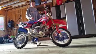 2007 crf150r cold start [upl. by Maclay]