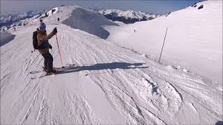 Snowboard à La Plagne  piste Combe [upl. by Terzas]