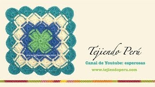 Cómo tejer bavarian crochet en cuadrado y rectángulo [upl. by Lorn721]