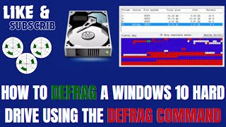 How to Defrag a Windows 10 Hard Drive Using the Defrag Command [upl. by Ahsimaj]