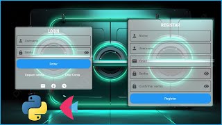 1 LOGIN PAGE COM FLET E MYSQL PYTHON  TELA DE LOGIN E REGISTAR [upl. by Aiderfla]