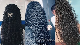 finalização para cabelo cacheado ✧⁠⁠。🌷 [upl. by Ottinger]