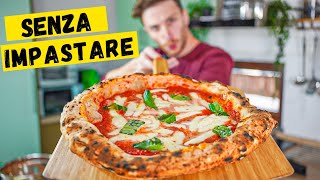 La PIZZA più FACILE del MONDO SENZA IMPASTARE [upl. by Eisenstark]