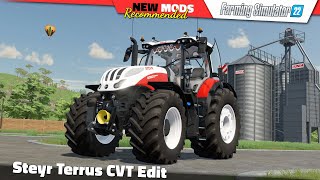 FS22  Steyr Terrus CVT Edit  Farming Simulator 22 New Mods Review 2K60 [upl. by Eirolam]