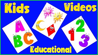 Preschool Learning Videos  Kindergarten Learning Videos  Educational Videos For Kids [upl. by Ennayelhsa331]