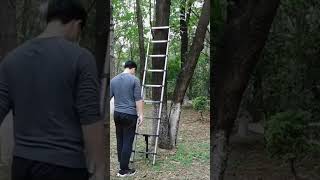 Telescopic Ladder 26M5M MultiPurpose Steel Extendable Ladder with AntiSlip FeetEN131 Sturdy [upl. by Christian10]