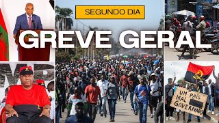 Segundo dia da GREVE GERAL em Angola 🇦🇴 função pública paralisada [upl. by Gaves967]