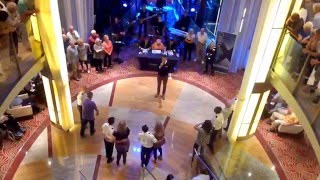 Dancing with the officers Celebrity Eclipse transatlantic November 2015 [upl. by Nylidam319]