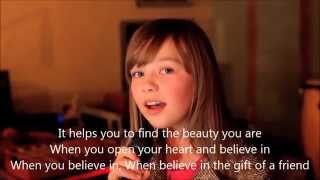 Connie Talbot  Gift Of A Friend KaraokeInstrumental [upl. by Amsden952]