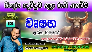 වෘෂභ ලග්න සැප්තැම්බර් සිකුරු මාරුව පලාපල  Wrusaba lagna palapala Sikuru Maruwa September Taurus [upl. by Forrest]