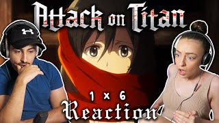 Attack on Titan Episode 6 REACTION  1x06 [upl. by Zorina]