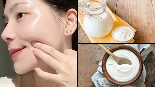 4 Step Milk Facial at Home  Radiant Glow and Clear face skin  100 natural diy skincare glow [upl. by Bogie729]