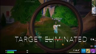 Target eliminated Fortnite kill compilation [upl. by Hanfurd]