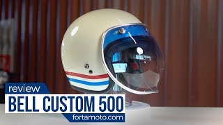 Bell Custom 500 review  FortaMotocom [upl. by Aizirtap248]