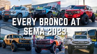 EVERY Bronco at SEMA 2023  SEMA 2023  Bronco Nation [upl. by Nestor259]