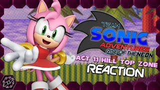 Team Sonic Adventures  ACT 11 Hill Top Zone REACTION [upl. by Yeliw756]