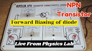 To study the characteristics of NPN transistor Forward biasing FSC physics 12 practical [upl. by Vani743]