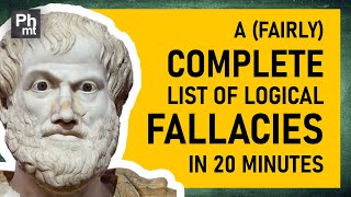 A fairly complete list of logical fallacies in 20 minutes  master list  philosophy [upl. by Yblok]