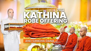 CDF Katina Robe Offering amp Sangha Dana 2023  කඨින චීවර පූජා පුණ්‍ය මහෝත්සවය katina කඨින colombo [upl. by Jo-Ann]