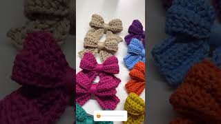 Os lacinhos de crochê mais vendidos crochet acessoriosdecabelo [upl. by Selia]