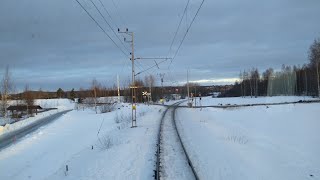 SöderhamnHudiksvall från förarplats  Cabinerit  Führerstandsmitfahrt [upl. by Hairakcaz]