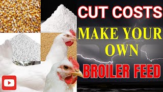 How to make cheap broiler chicken feed from home using local ingredients [upl. by Croix]