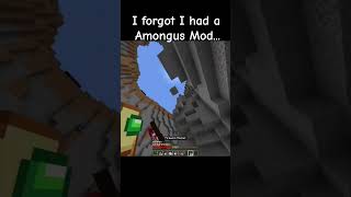 I cant escape amongus 😭😭 minecraft minecraftshorts minecraftmemes [upl. by Darreg]