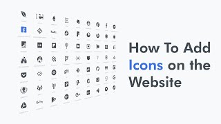 How To Add Icons on HTML Website  Add Font Awesome Icons on website [upl. by Cello]