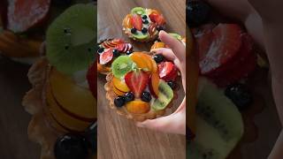 How to make fruit tarts 😋 Delicious shorts [upl. by Douglas]