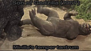 Son of Godzilla 1967 Minilla’s temper tantrum [upl. by Iong]