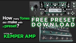 ✅Free Kemper Amp rig 2022  Guitar tone building  How many tones did I make  Liveplayrock kemper [upl. by Fabian]