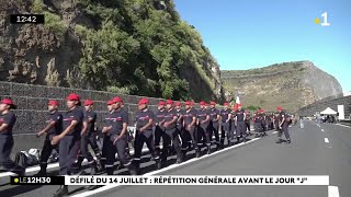 Les répétitions du défilé du 14 juillet se font sur l’ancienne Route du Littoral [upl. by Nessie]