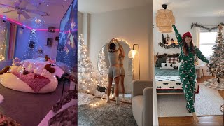 Decorate my room with me for Christmas 🎄❄️  Tiktok Compilation [upl. by Sinylg]