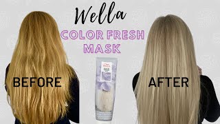 WELLA COLOR FRESH MASK HOW TO USE PEARL BLONDE [upl. by Domenic]