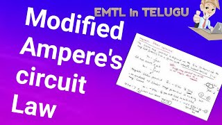 Modified Amperes law or Inconsistency of Amperes law in Telugu [upl. by Herzog755]