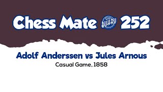 Adolf Anderssen vs Jules Arnous de Riviere • Casual Game 1885 [upl. by Enyalahs]