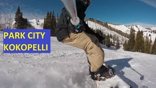 Park City Kokopelli Trail Snowboarding [upl. by Noivart]