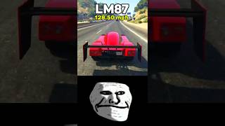 This is the FASTEST CAR in GTA 5 shorts [upl. by Eelanej]