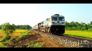 WAP7  WAP5 type Electric Locomotive Horn in a WDP4D Diesel Locomotive  Kamrup Express heading GHY [upl. by Idoc]