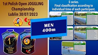 300723 Men 400m SHORT VERSION JOGGLING Championship Of Poland [upl. by Nibuz178]