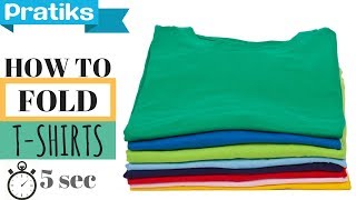 How to Fold a TShirt In 5 Seconds [upl. by Nosnor396]