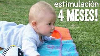 Actividades Bebé 4 meses  Estimulación Temprana [upl. by Eidua]