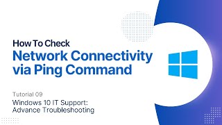 Check Network Connectivity using Ping Command  Windows 10 Advanced Troubleshooting [upl. by Euqinmod]